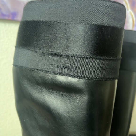 Gucci Leather with Silk Riding Boots - Picture 5 of 14